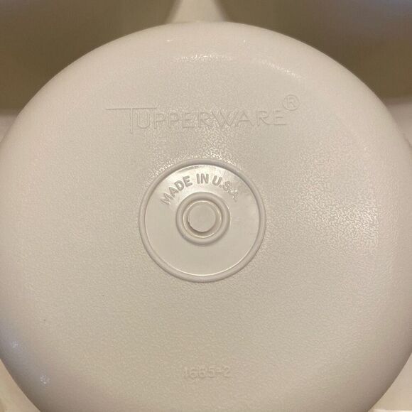 Vintage Tupperware Divided Veggie Relish Chip Dip Serving Tray with Lid 1666-4 - Picture 10 of 12